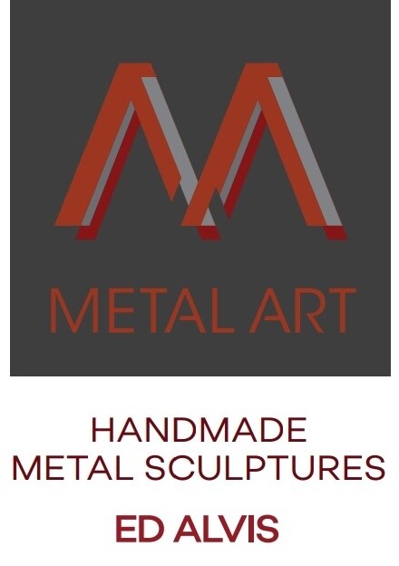 A black and red logo for Metal Art UK. A large red M sits on a black background. The words Metal Art in red capital letters sit underneath the big M.