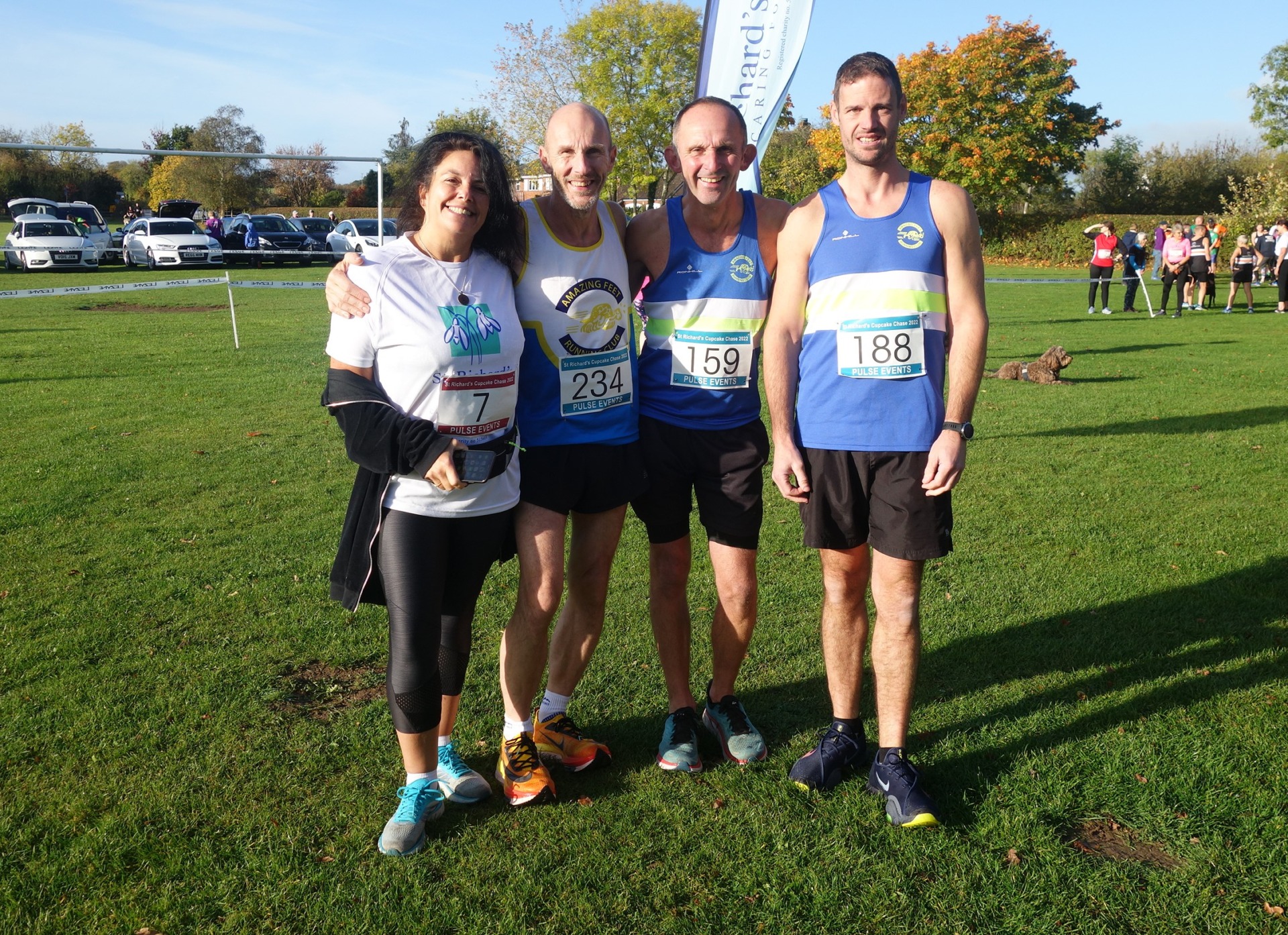 Participants in the St Richard's Cupcake Chase, pictured in their running gear before the race.