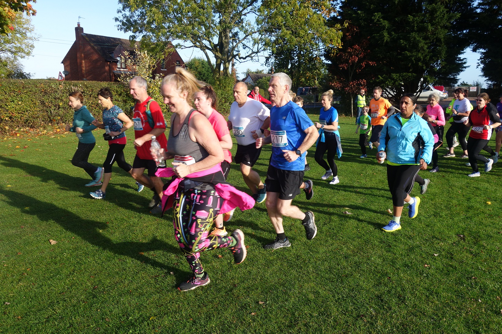 Runners set off on the Cupcake Chase route.