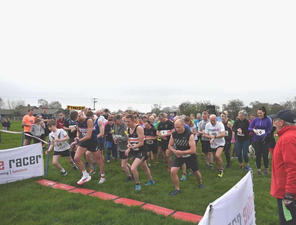 Scenic Six 2023 participants running as part of the race.