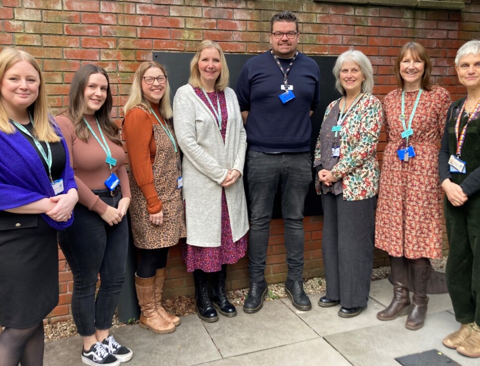 The St Richard's Hospice social work and child and family support practitioner team.