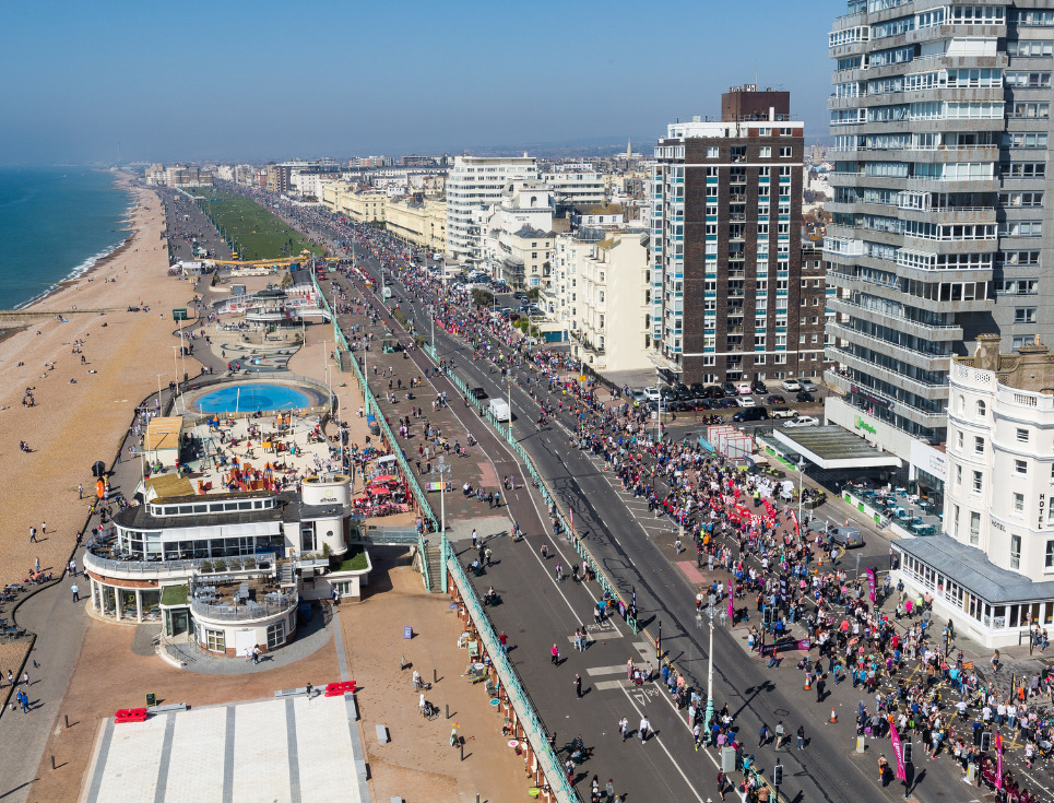 Brighton sea front promenade